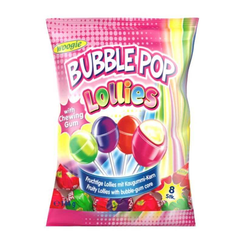 BUBBLE POP LOLLIES 144g