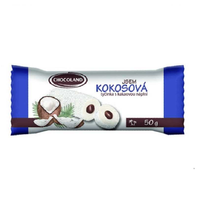 KOKOSOVÁ PLNENÁ s čokoládovým krémom 50g