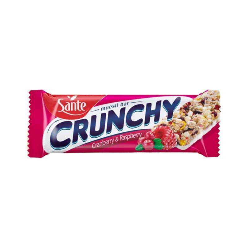 CRUNCHY brusnica-malina 40g